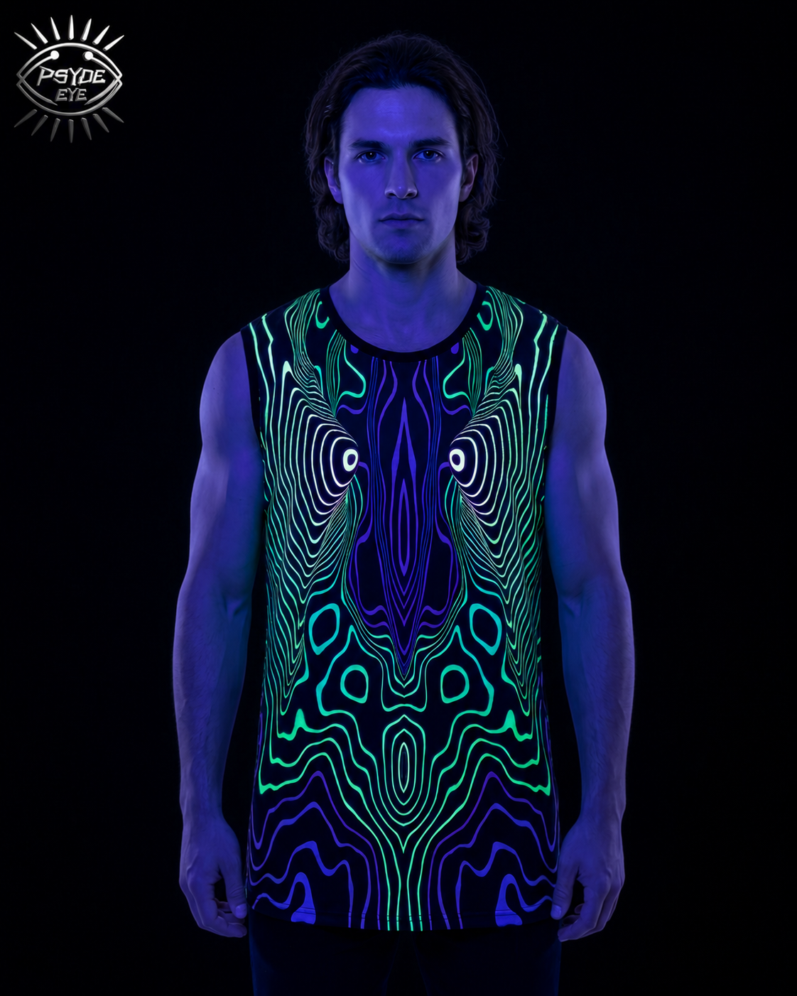 NEON UV REACTIVE MEN'S TANK TOP
