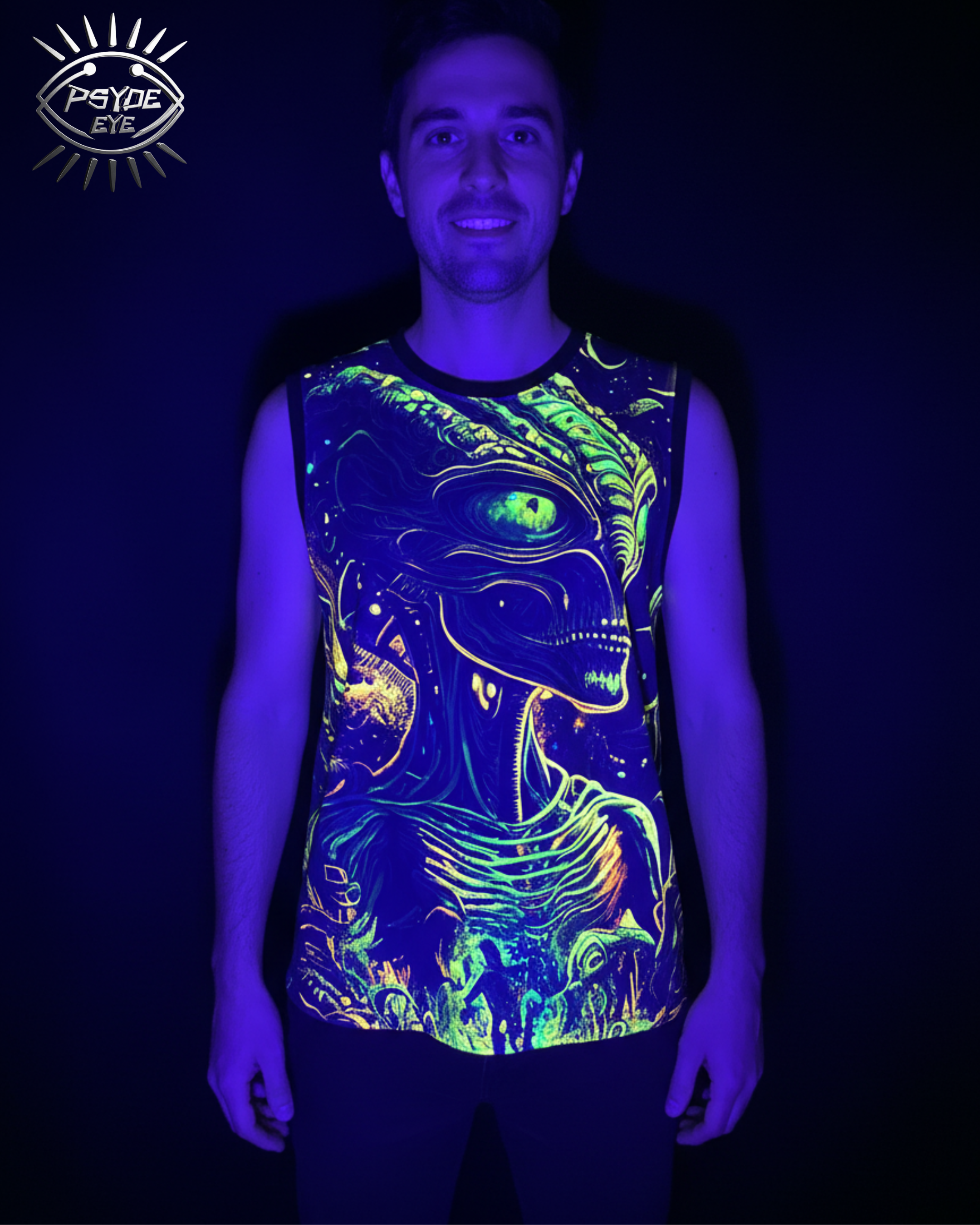 NEON UV REACTIVE MEN'S TANK TOP