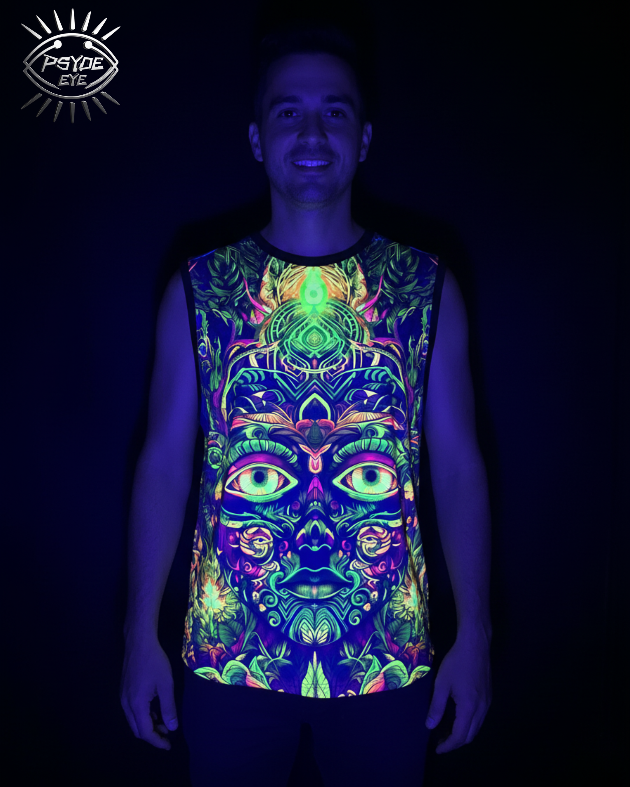 NEON UV REACTIVE MEN'S TANK TOP