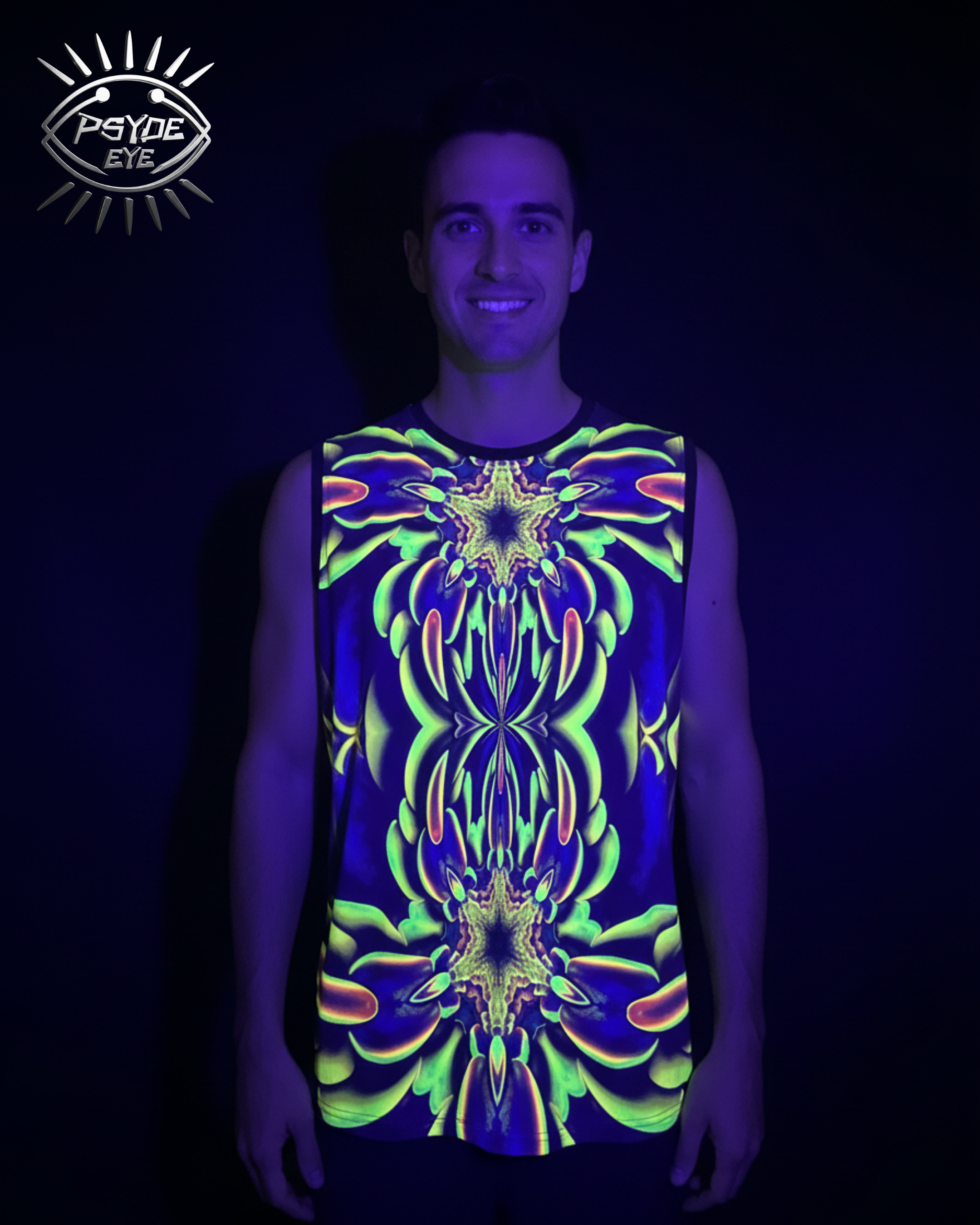 NEON UV REACTIVE MEN'S TANK TOP
