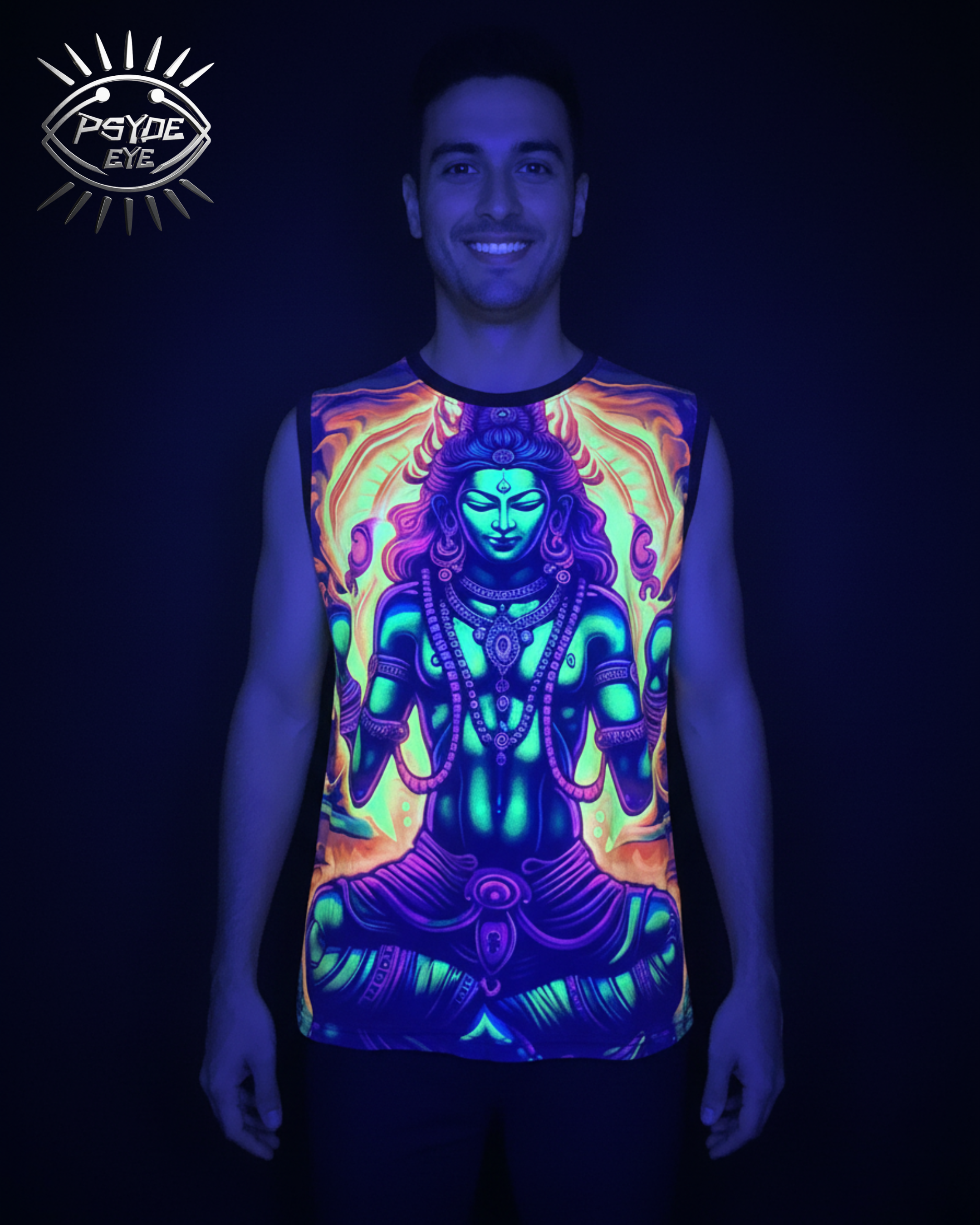 NEON UV REACTIVE MEN'S TANK TOP
