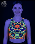 NEON UV REACTIVE WOMEN'S CROP TOP