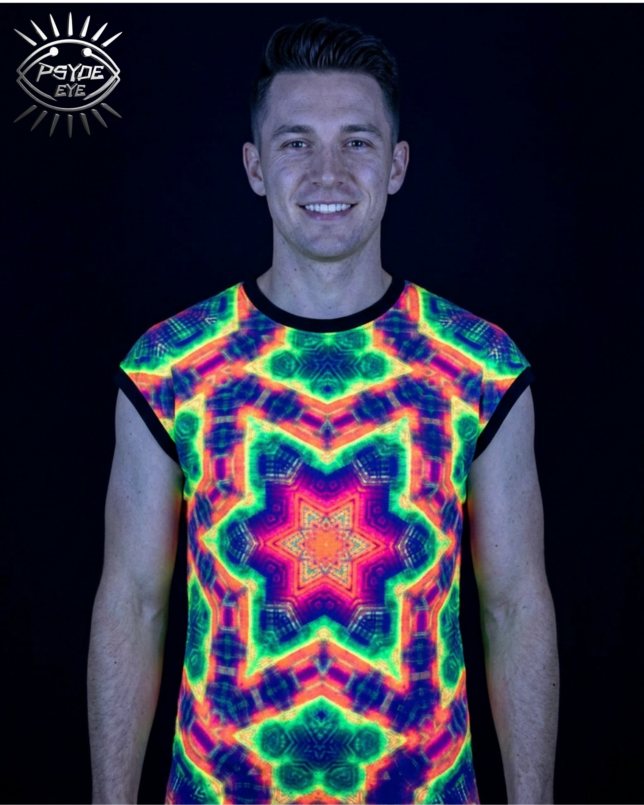 NEON UV REACTIVE MEN'S TANK TOP