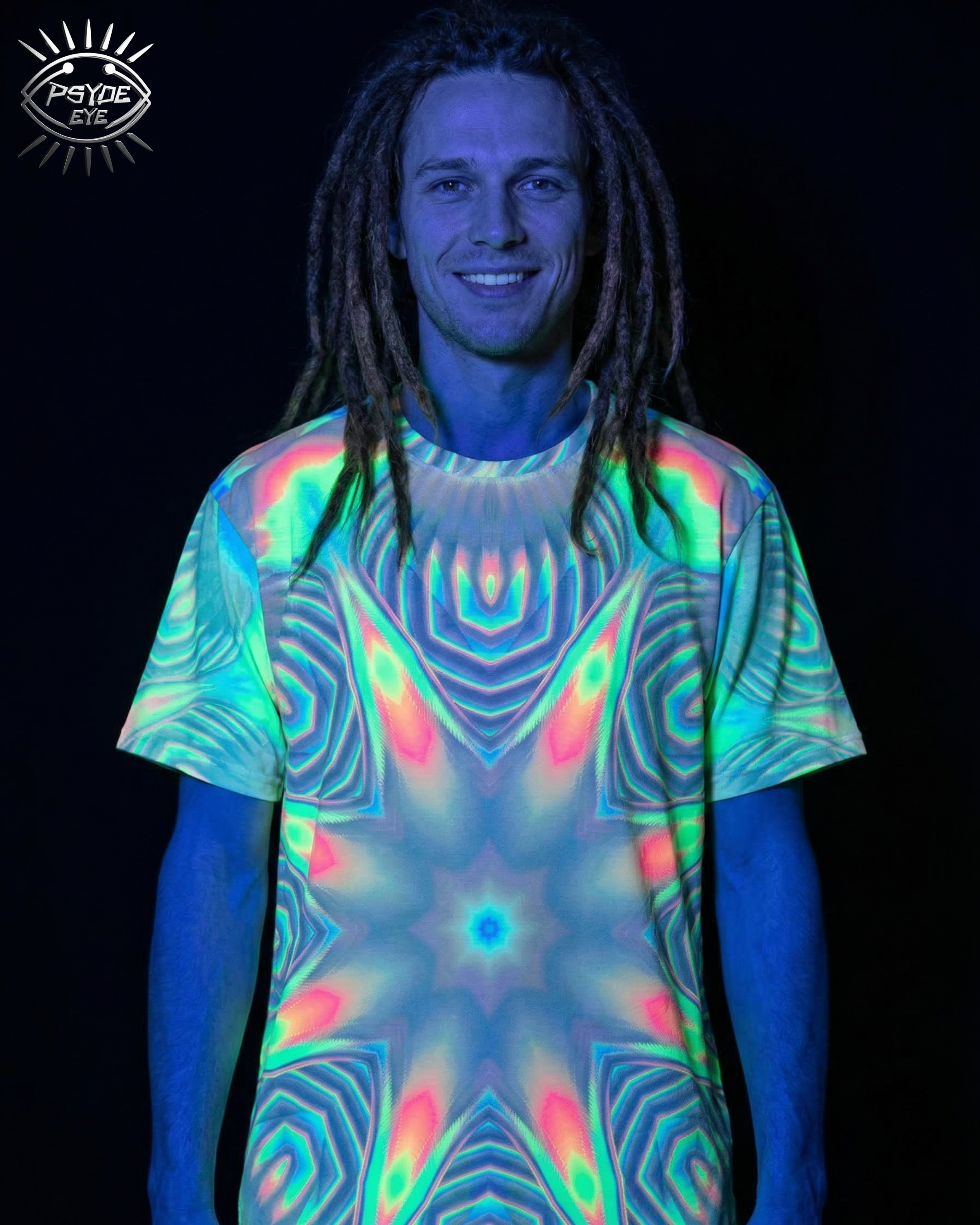 UV REACTIVE NEON MENS TSHIRT