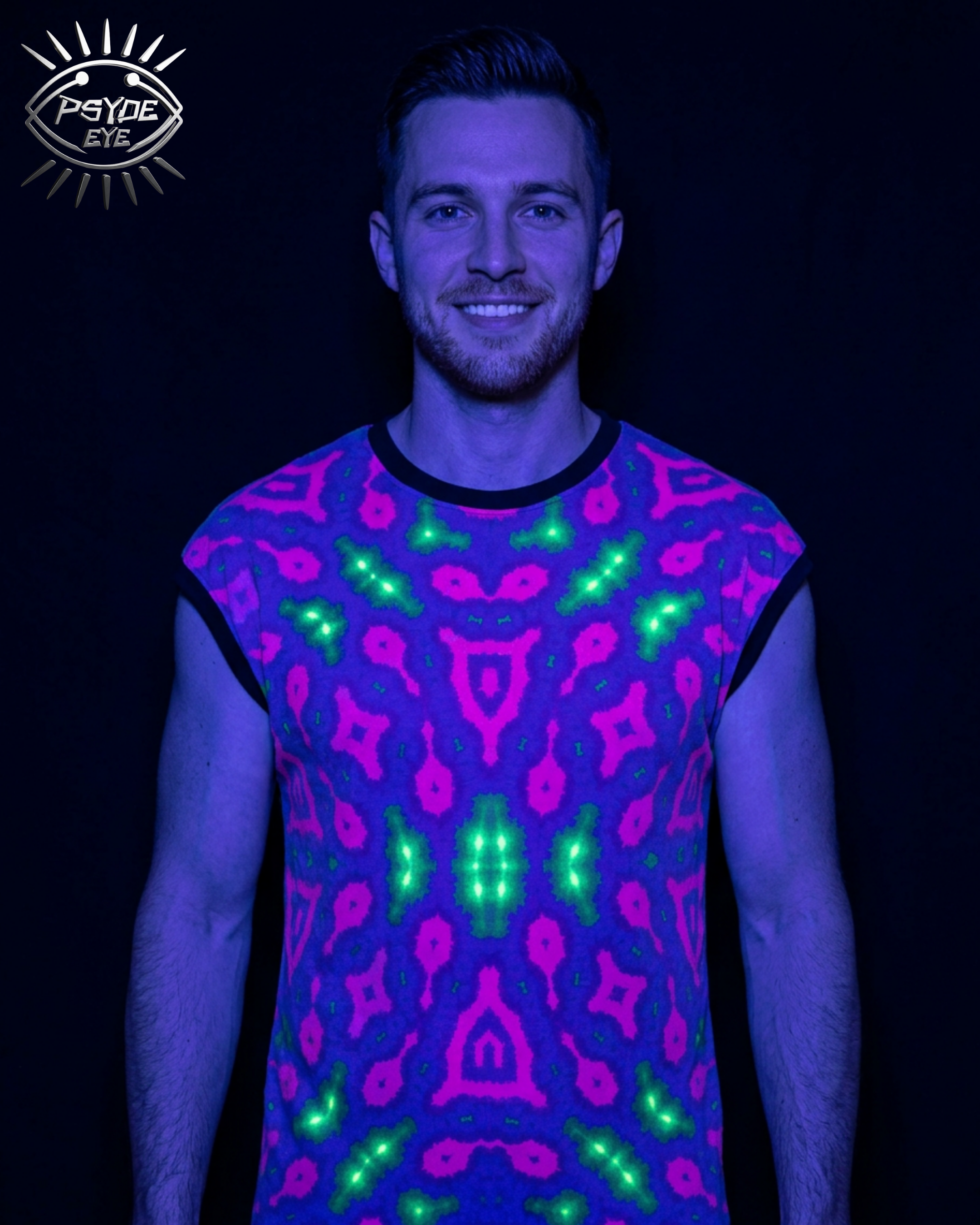 NEON UV REACTIVE MEN'S TANK TOP