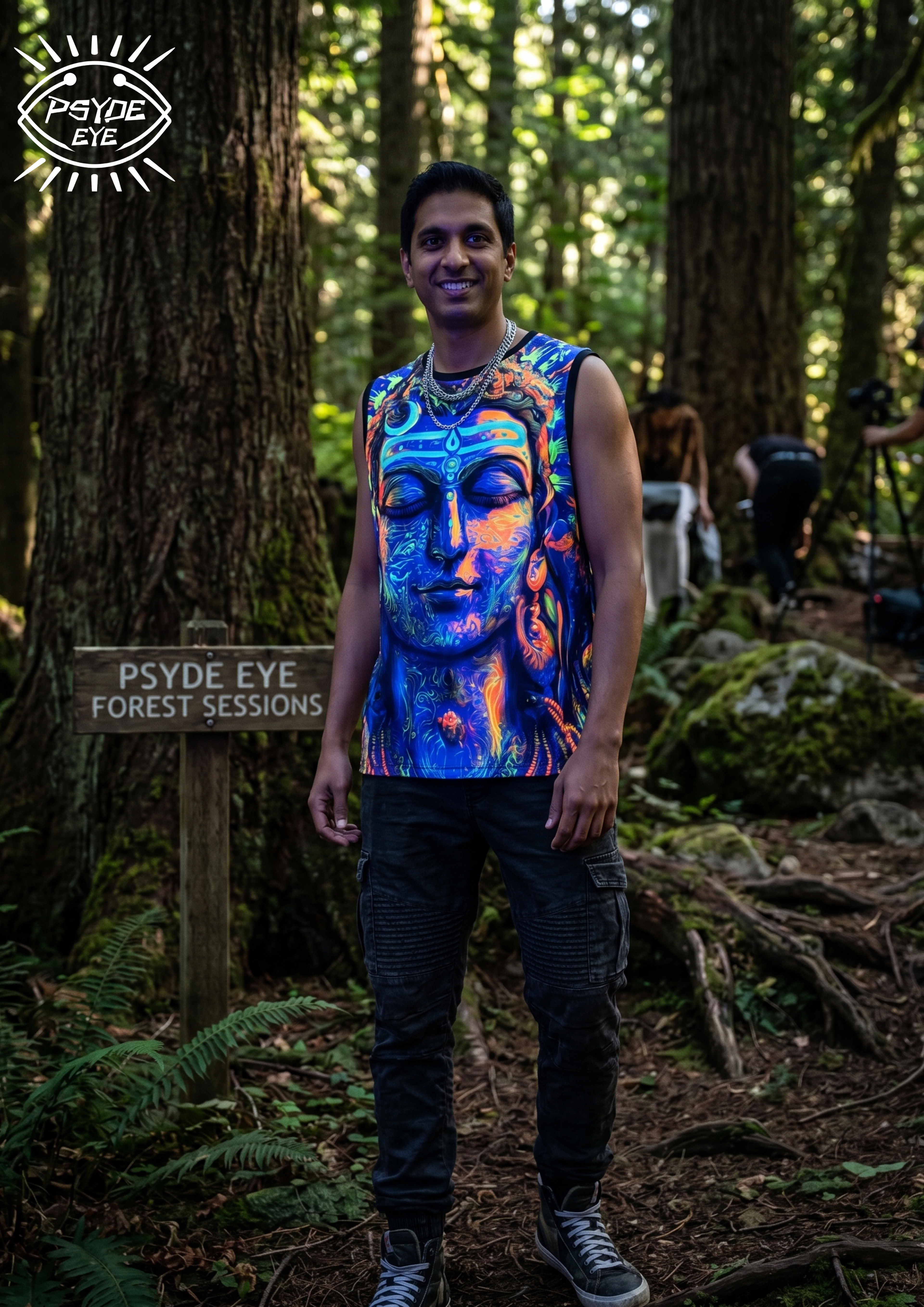 NEON UV REACTIVE MEN'S TANK TOP