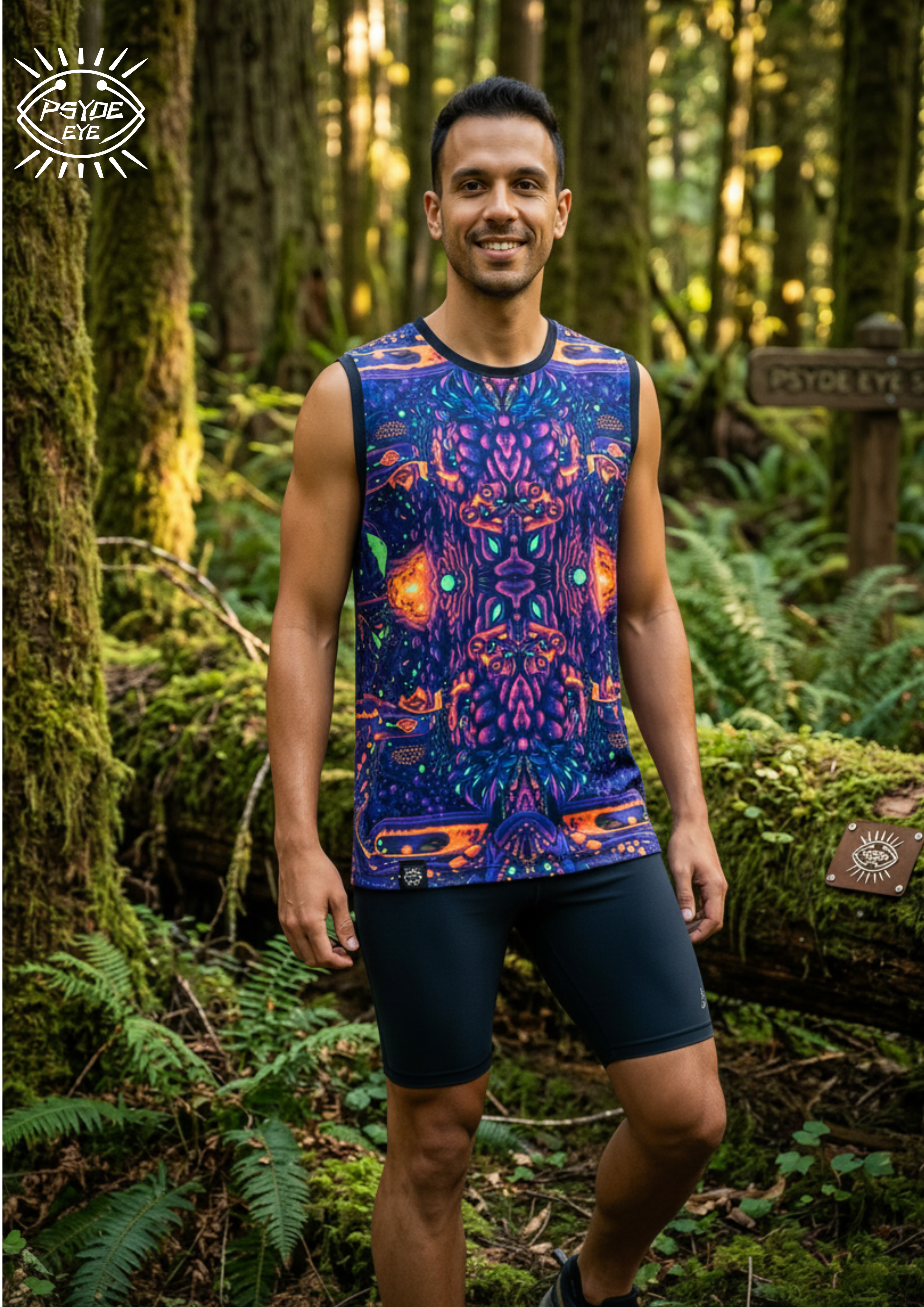 NEON UV REACTIVE MEN'S TANK TOP