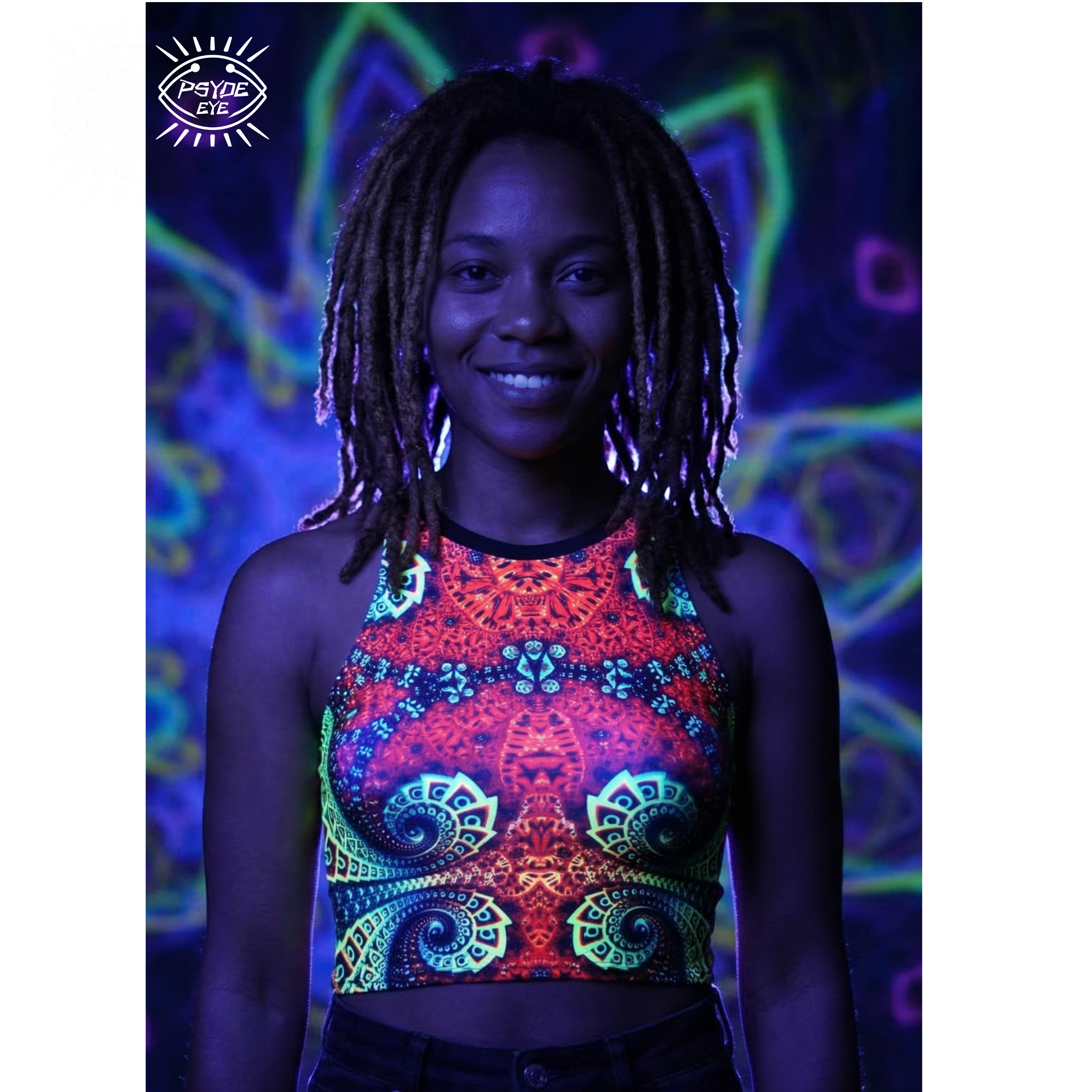NEON UV REACTIVE WOMEN'S TANK TOP