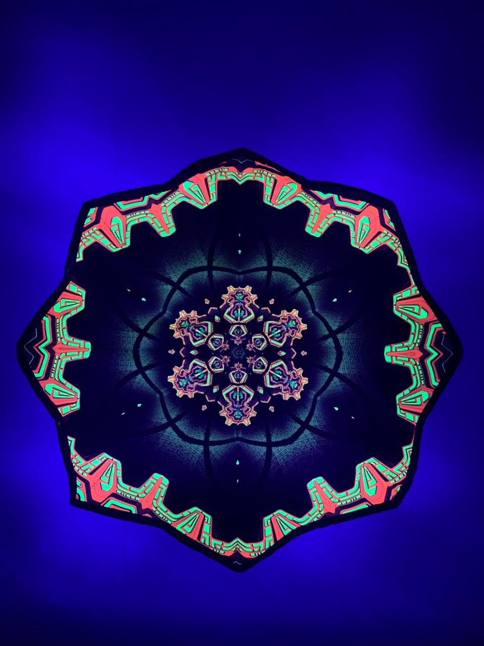 PSYDE EYE NEON DAPO SPINNER – UV REACTIVE FLOW ART PROP