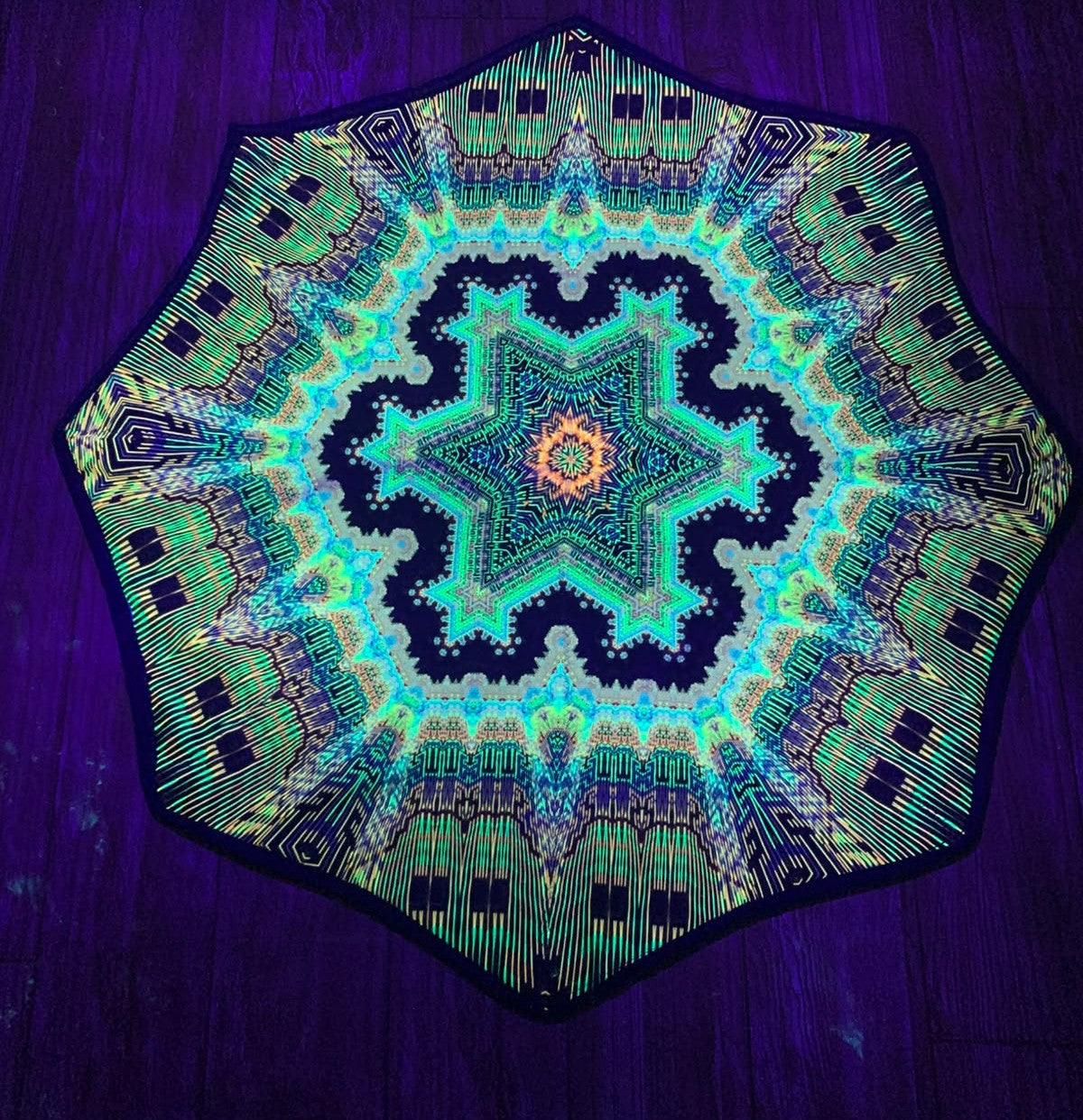 PSYDE EYE NEON DAPO SPINNER – UV REACTIVE FLOW ART PROP (240 GRAM)