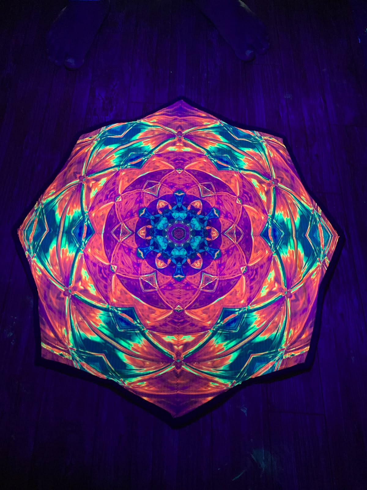 PSYDE EYE NEON DAPO SPINNER – UV REACTIVE FLOW ART PROP (240 GRAM)