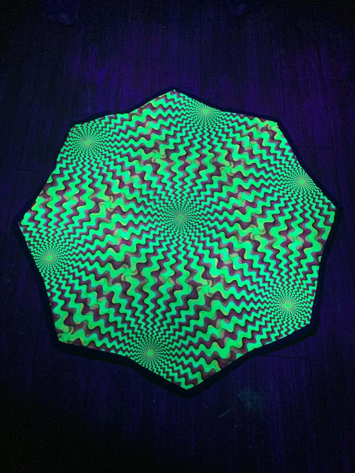 PSYDE EYE NEON DAPO SPINNER – UV REACTIVE FLOW ART PROP (350 GRAM)