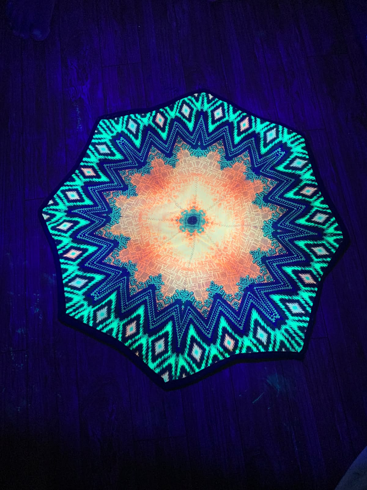 PSYDE EYE NEON DAPO SPINNER – UV REACTIVE FLOW ART PROP (240 GRAM)
