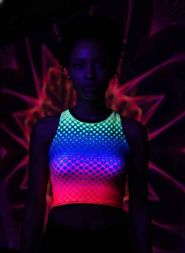 UV REACTIVE NEON FEMALE CROP TOP