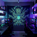 PSYDE EYE NEON QUANTUM CIRCUIT TAPESTRY – UV REACTIVE