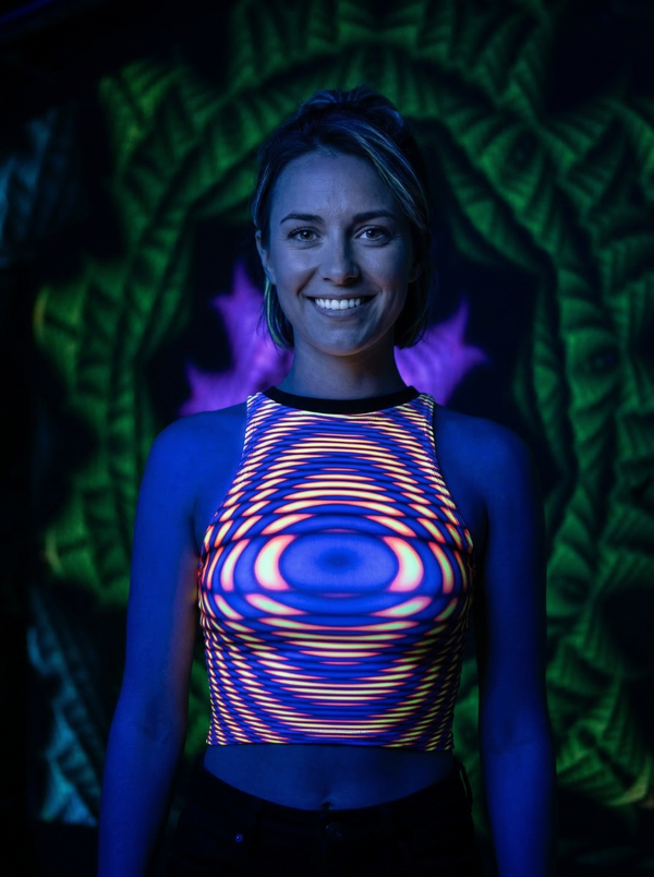 UV REACTIVE NEON FEMALE CROP TOP