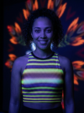 UV REACTIVE NEON FEMALE CROP TOP