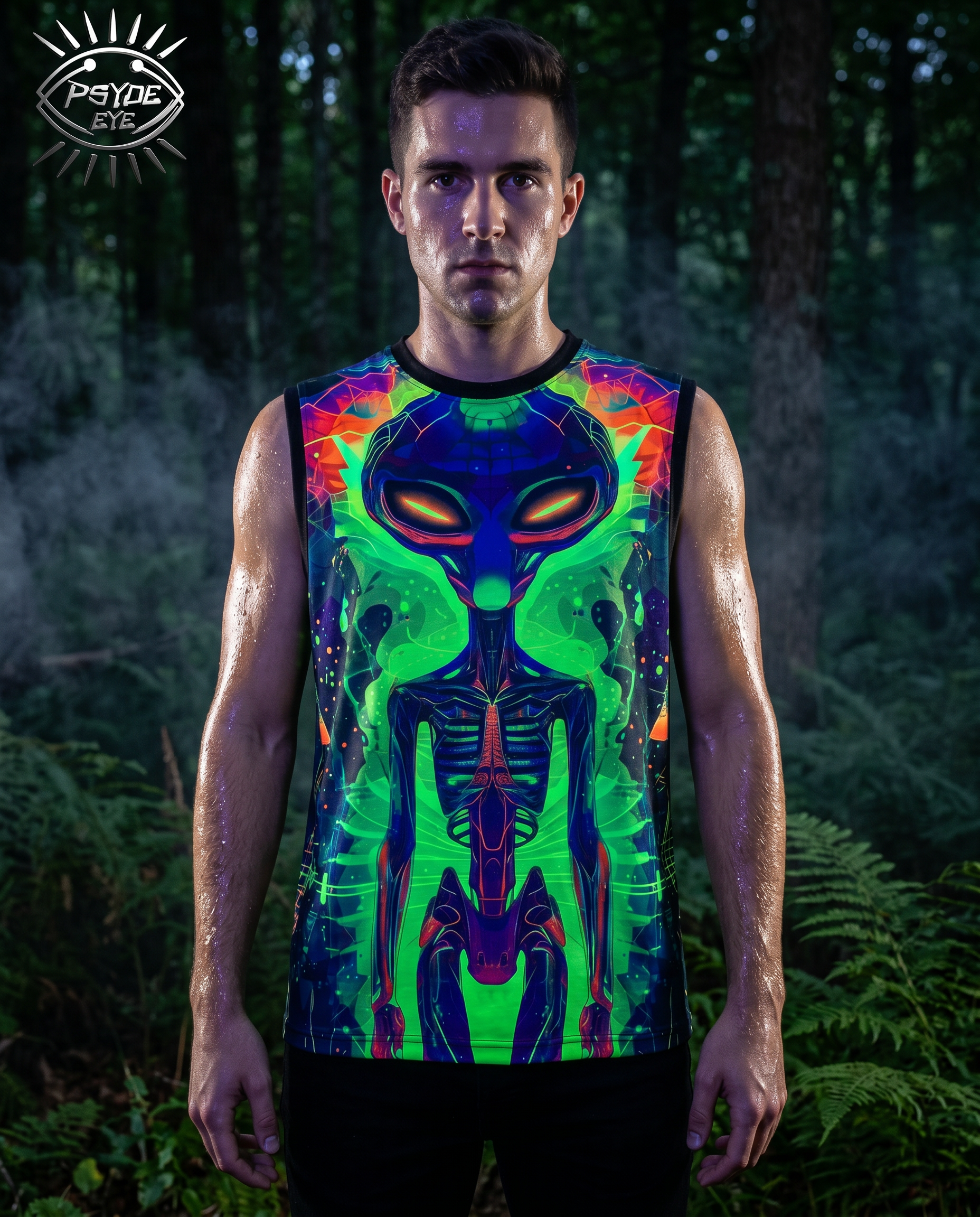 NEON UV REACTIVE MEN'S TANK TOP