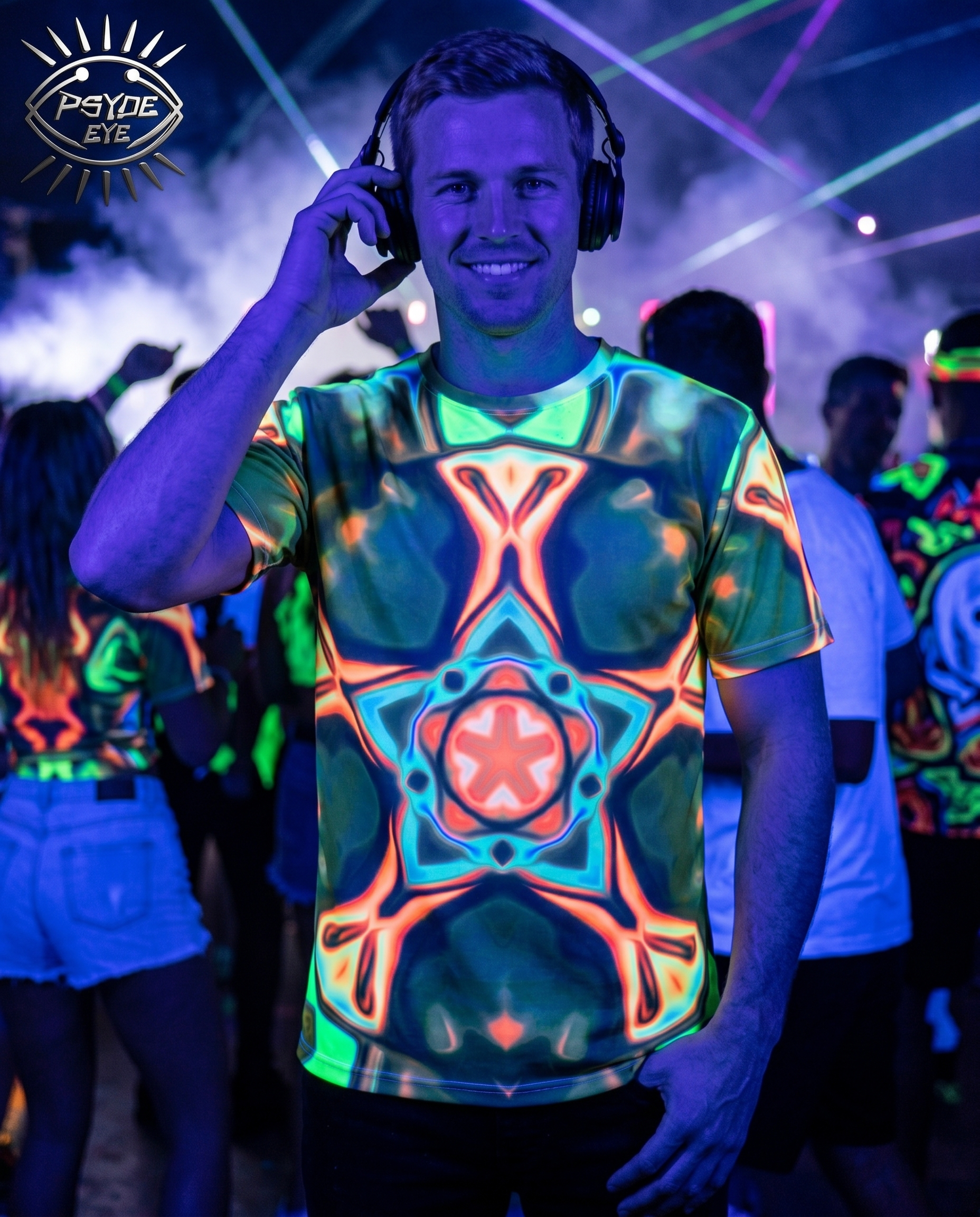 NEON UV REACTIVE MEN'S T-SHIRT