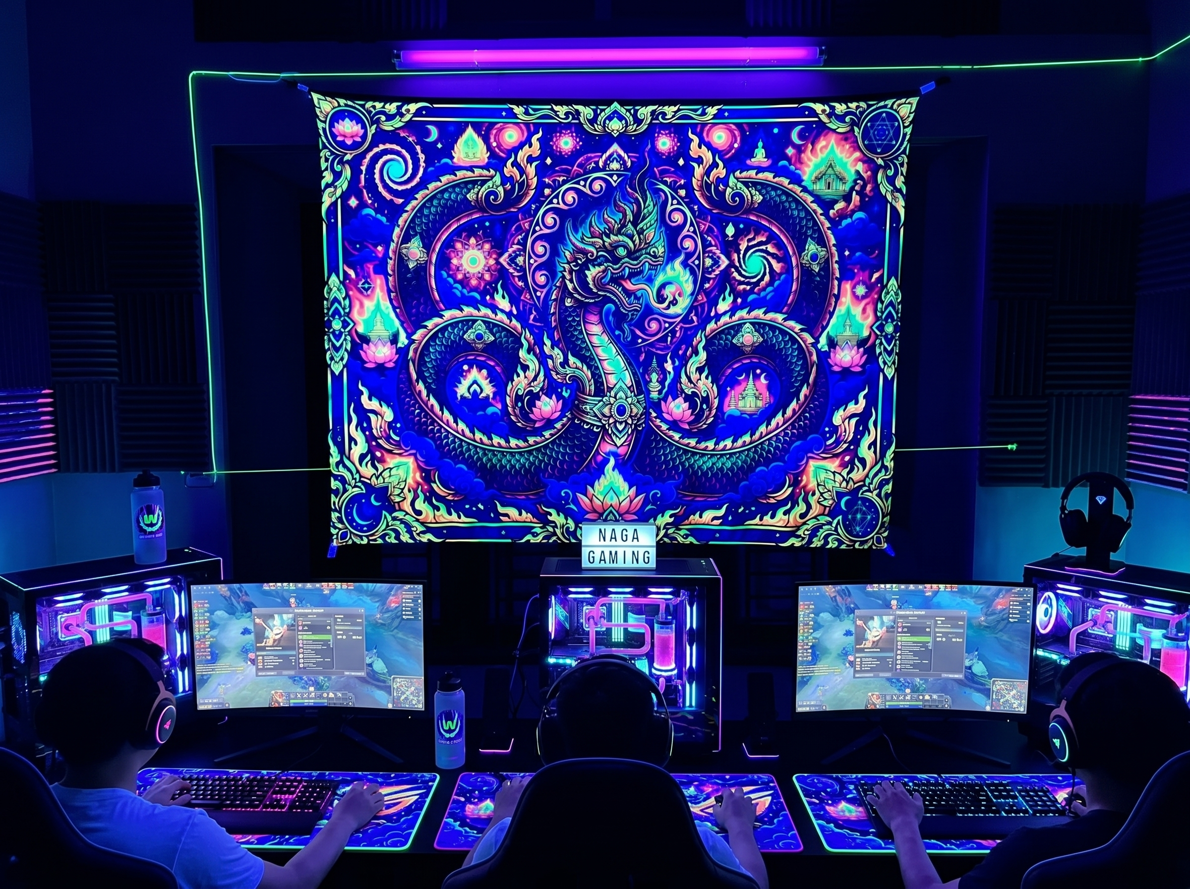 PSYDE EYE NEON TAPESTRY – UV REACTIVE