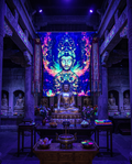 PSYDE EYE NEON BUDDHA TAPESTRY – UV REACTIVE