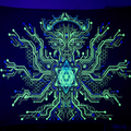 PSYDE EYE NEON TAPESTRY – UV REACTIVE